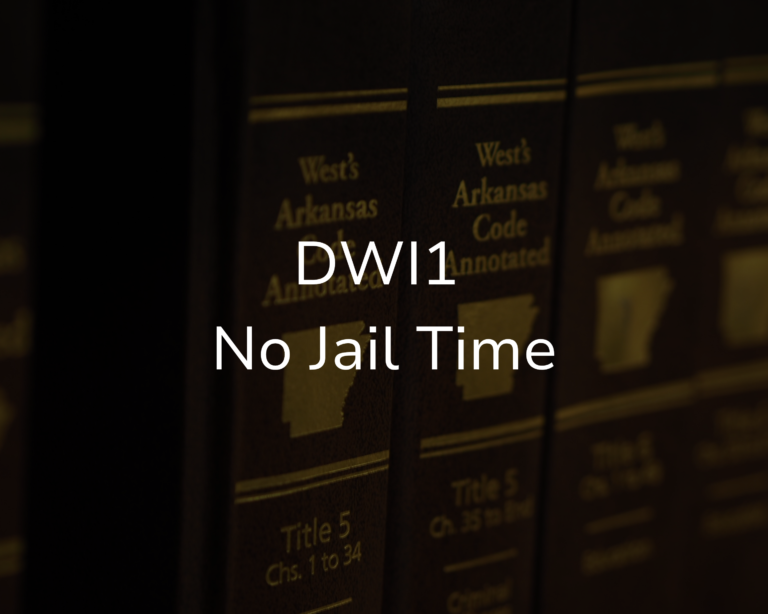 Arkansas First-Offense DWI Case Ends With No Jail Time