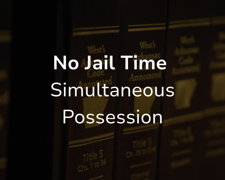 No Jail Time: Simultaneous Possession